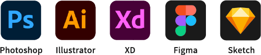 Photoshop Illustrator XD Figma Sketch